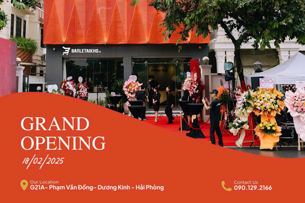 ban le tai kho khai truong showroom moi tai hai phong 1