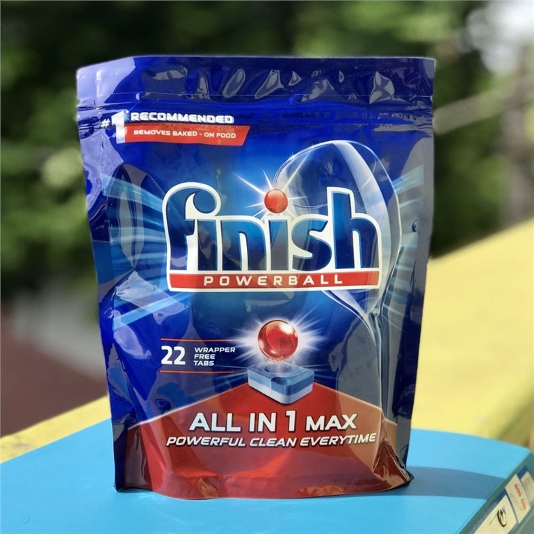 Sử dụng công nghệ tiên tiến, viên rửa chén Finish All In 1 Max 22V cho hiệu quả làm sạch tối đa 