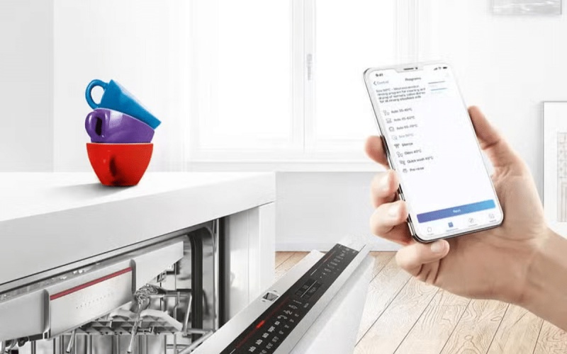 Kết nối máy rửa bát Bosch với điện thoại nhanh chóng dễ thực hiện
