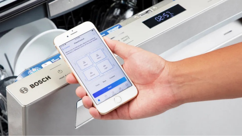 Kết nối máy rửa bát bosch với điện thoại