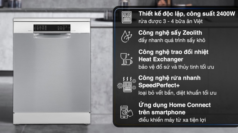 máy rửa chén độ ồn thấp