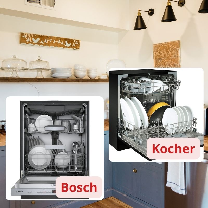 So sánh máy rửa bát Bosch và Kocher chi tiết nhất 2025