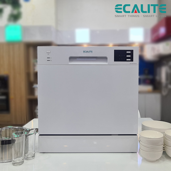 Máy Rửa Chén Mini 8 Bộ Ecalite EDW-SMS6080WH
