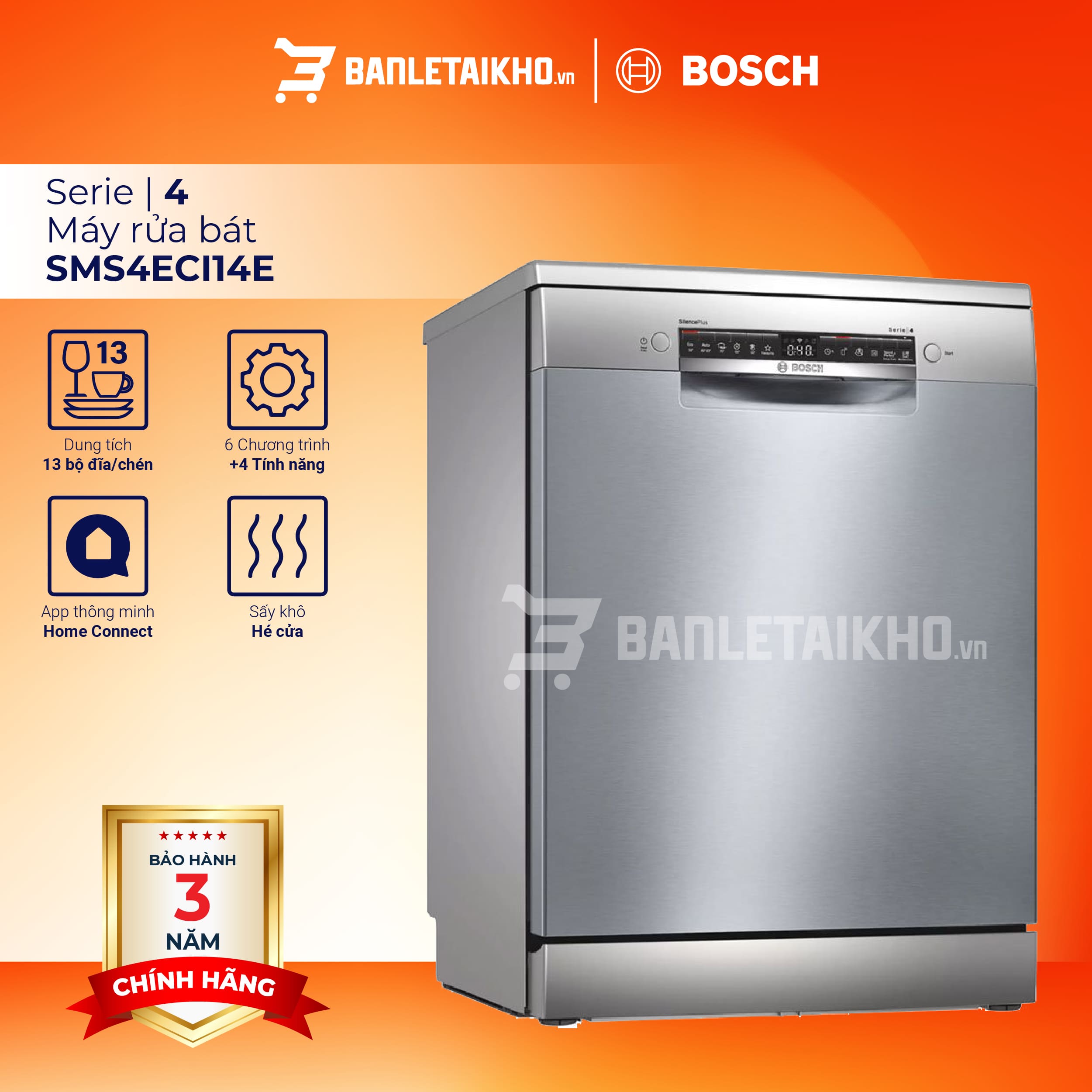 máy rửa bát bosch sms4eci14e