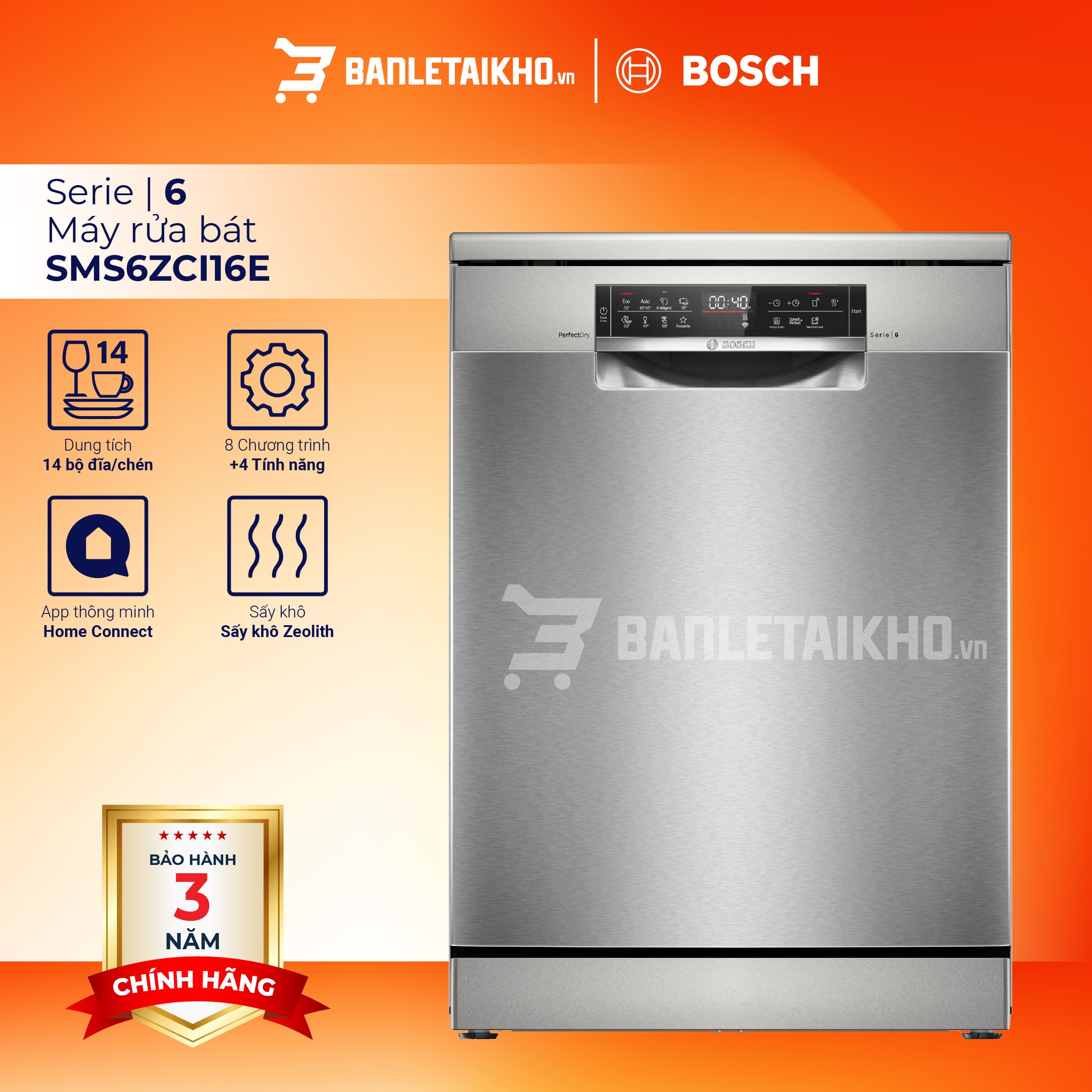 máy rửa bát bosch SMS6ZCI16E