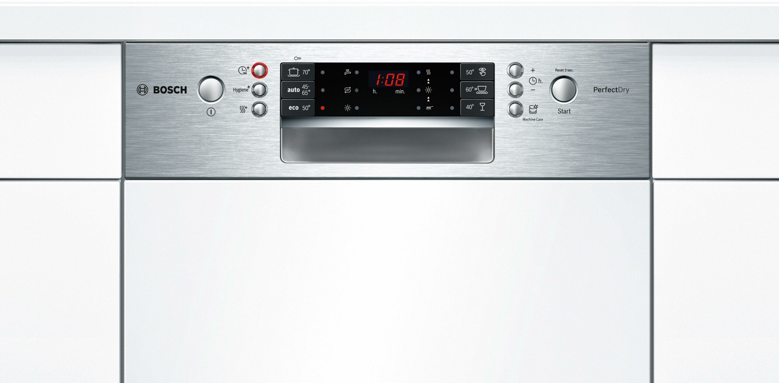 M&aacute;y rửa ch&eacute;n b&aacute;n &acirc;m tủ Bosch SPI66TS01E c&oacute; m&agrave;n h&igrave;nh điều khiển th&ocirc;ng minh