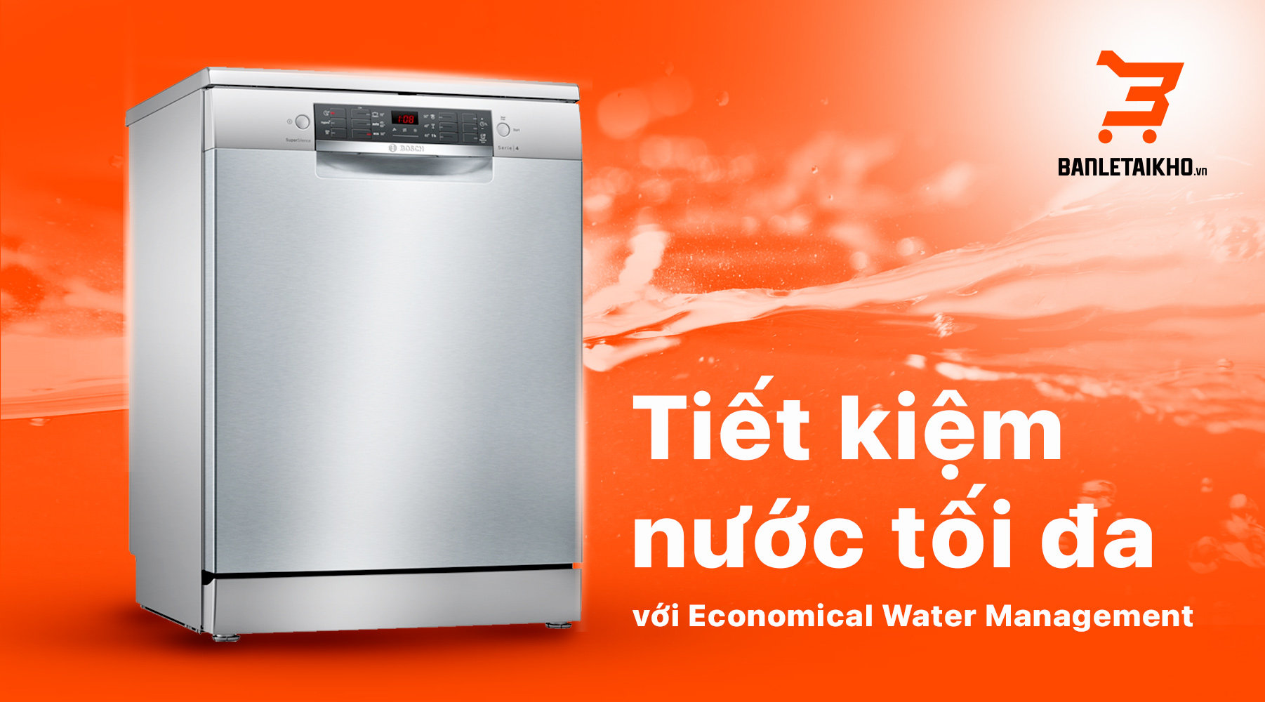Economical Water management rửa với lượng nước ít nhất mà vẫn đảm bảo sạch
