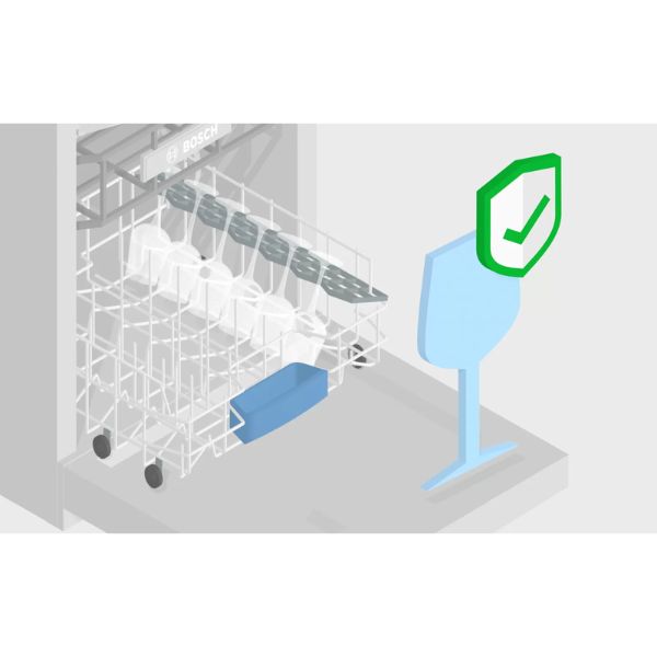 Chế độ Glass Protection đảm bảo đồ thủy tinh v&agrave; đồ dễ vỡ được l&agrave;m sạch nhẹ nh&agrave;ng v&agrave; hiệu quả
