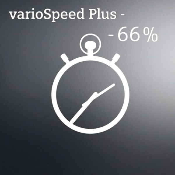Công nghệ Speed Perfect+ đột phá giúp rút ngắn thời gian rửa lên đến 66% 