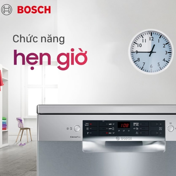 Có thể dễ dàng lên lịch rửa bát cho phù hợp với thời gian biểu của mình