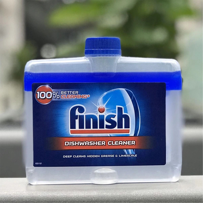 Nước vệ sinh m&aacute;y rửa ch&eacute;n Finish 250ml l&agrave;m sạch s&acirc;u v&ocirc;i v&agrave; chất b&eacute;o.