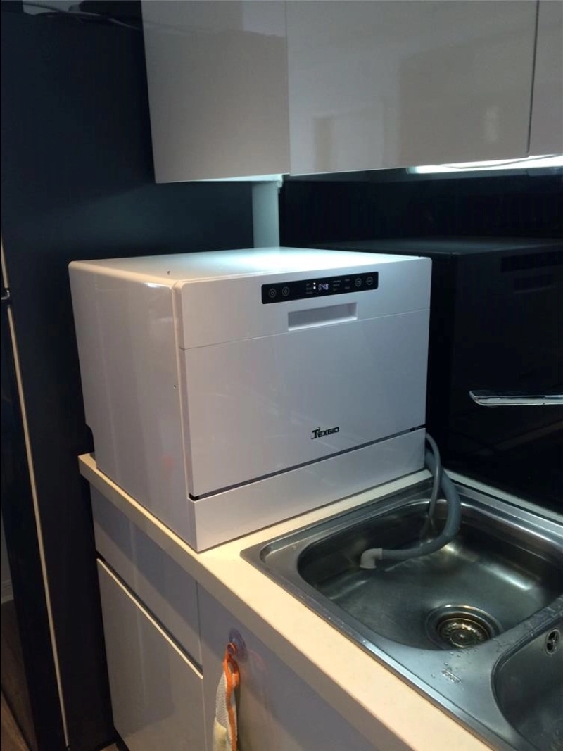 M&aacute;y rửa b&aacute;t Texgio Dishwasher TG-DT2022B - Mini 6 bộ tự động mồi nước c&oacute; t&iacute;nh năng mồi tự động