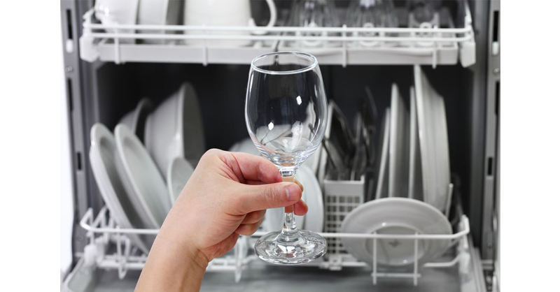 Chế độ rửa nhẹ đảm bảo đồ thủy tinh tránh được các tác động mạnh 