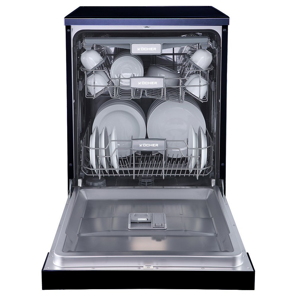 Máy rửa bát Kocher KDEU-8835SM với sức chứa lớn khoảng 15 bộ bát đĩa Châu Âu