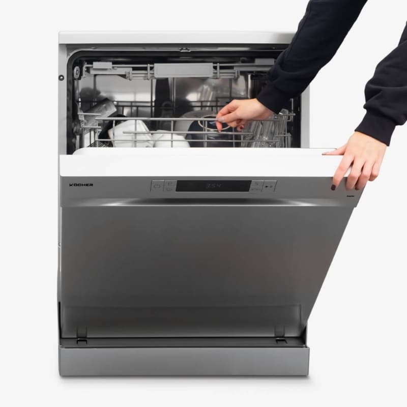 Mặt sau của máy rửa bát Kocher KDEU-8835SE được thiết kế tinh tế dễ lắp đặt