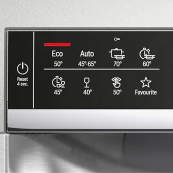 Máy rửa bát Bosch SMS6ECI93E giúp điều chỉnh nhiệt độ rửa bát phù hợp