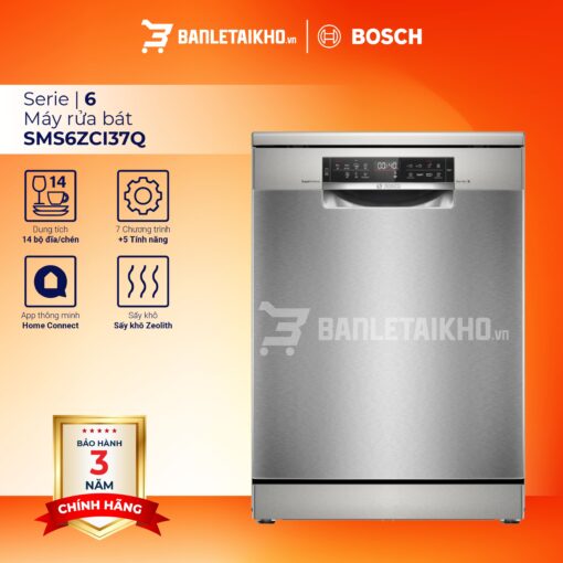 máy rửa bát bosch SMS6ZCI37Q