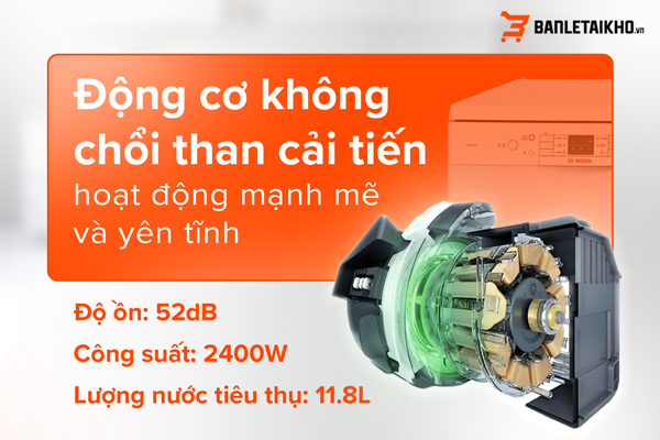 Động cơ mạnh mẽ, độ ồn thấp