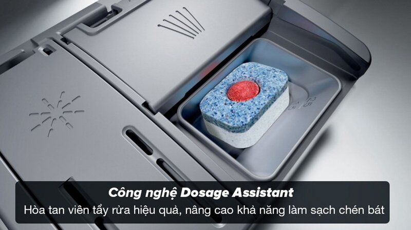 Tính năng Dosage Assist giúp tối ưu hóa quá trình sử dụng viên rửa