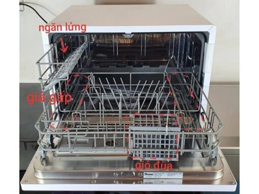 Máy rửa bát Texgio Dishwasher TG-DT2022B - Mini 6 bộ tự động mồi nước có khả năng rửa sạch tối ưu