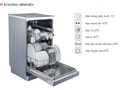 Sản phẩm Texgio Dishwasher TG-W45A3A/401L - 9 bộ rửa chọn vùng sở hữu tính năng rửa chọn vùng linh hoạt