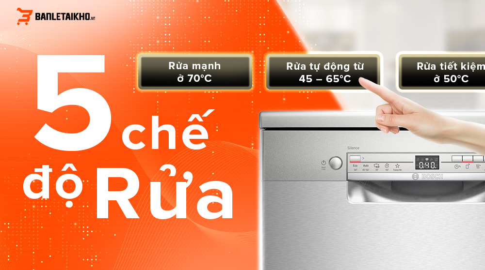 Chương trình rửa đa năng nhiều chế độ