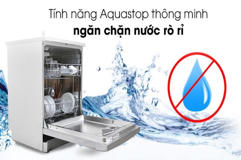 Tính năng AquaStop của máy rửa bát Fagor 3LVF-63SSSI ngăn chặn rò rỉ và tràn nước hiệu quả