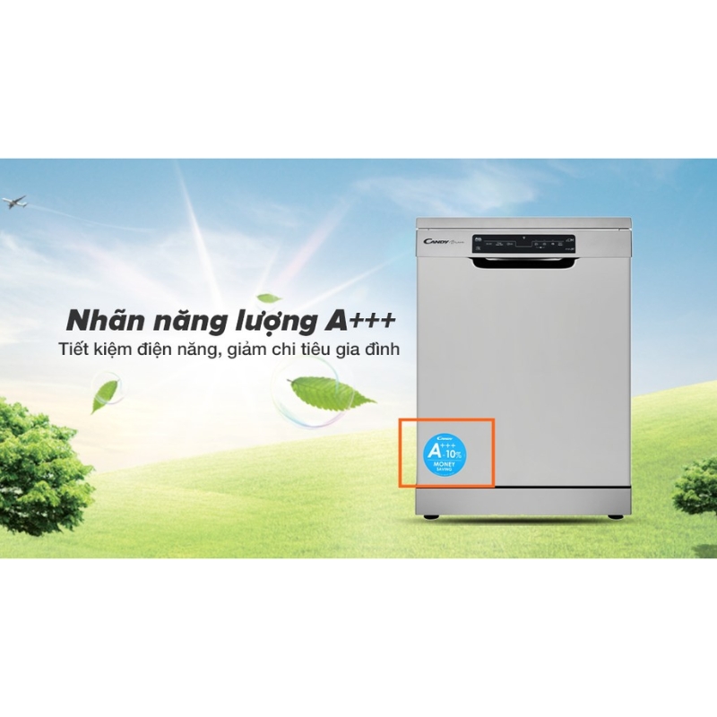 Máy rửa bát đạt tiêu chuẩn A++, đảm bảo hiệu suất năng lượng tối ưu, giảm thiểu tác động đến môi trường và tiết kiệm chi phí vận hành