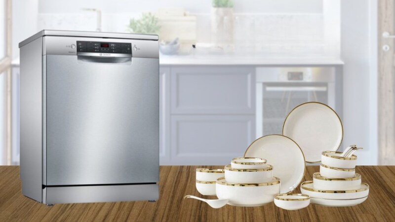 Máy rửa bát đảm bảo chén đĩa luôn sạch bóng mà không cần lo lắng về vi khuẩn