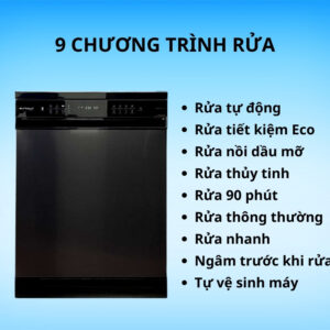 Máy rửa chén Eurosun SMS81EU19EB
