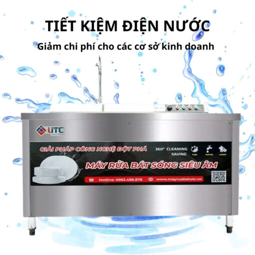Máy rửa bát siêu âm UTC - 1500HS
