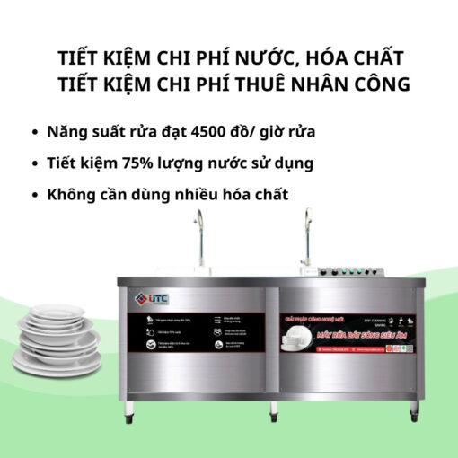 Máy rửa bát siêu âm UTC-1800HD