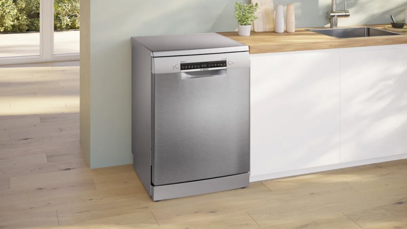 cách chỉnh muối máy rửa bát Bosch