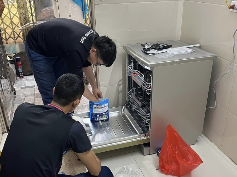 Lắp đặt máy rửa bát 15 bộ tại nhà