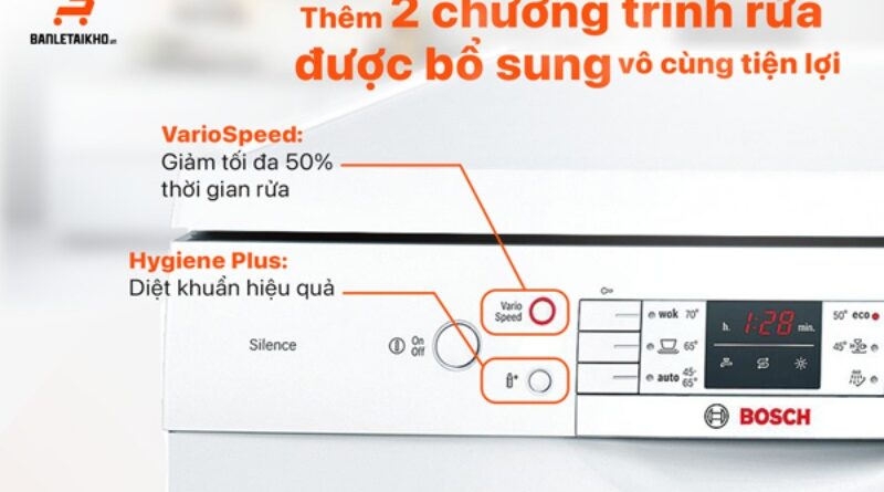 máy rửa chén bosch dưới 15 triệu